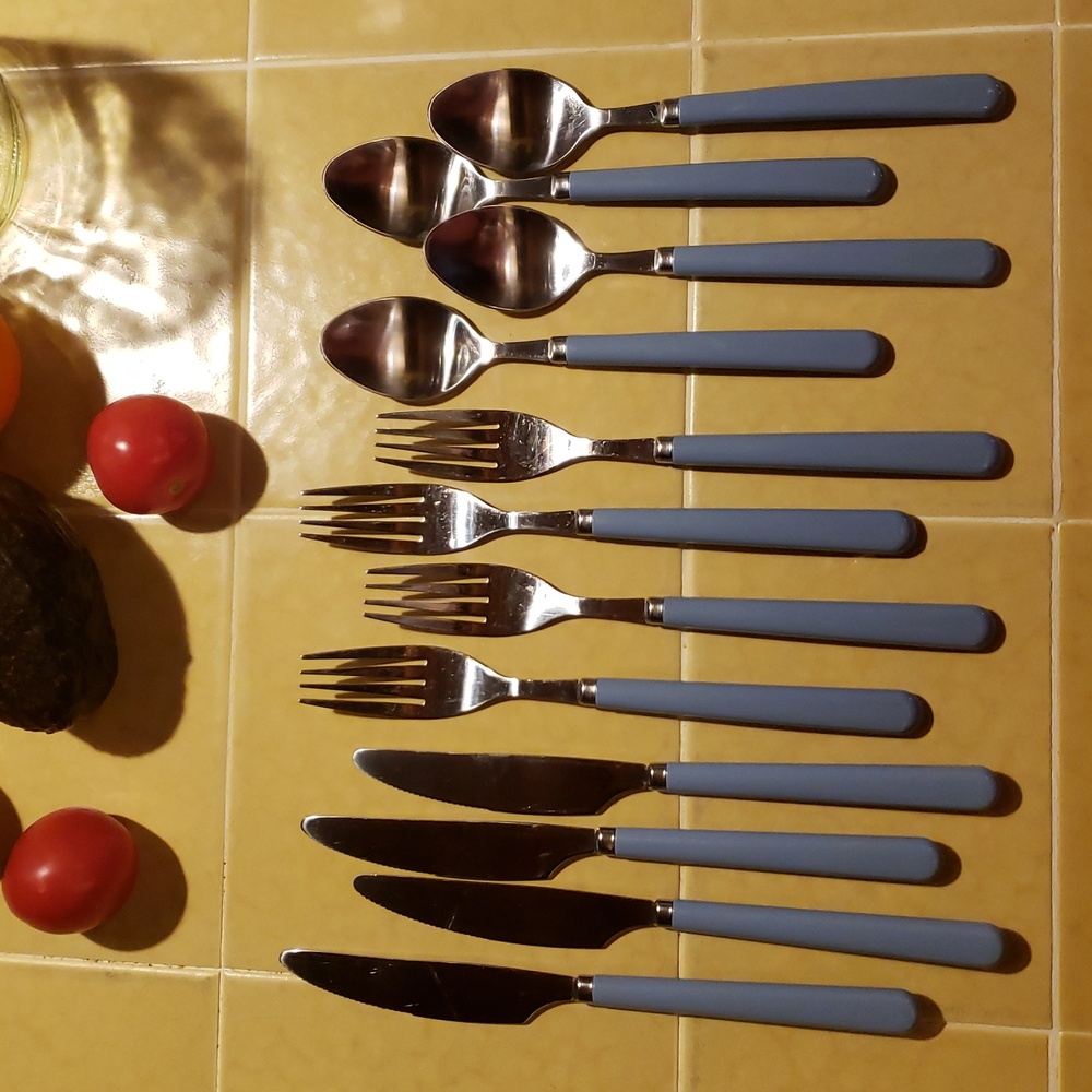 IMPERIAL Stainless Flatware - 3pc Set of 4 Outdoor Picnic Utensils - EVC